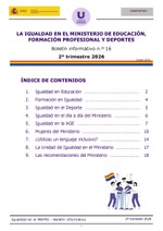 Boletín informativo nº 16. La igualdad en el MEFPD. 2º trimestre 2026