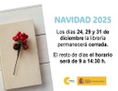 AVISO IMPORTANTE Horario especial de Navidad 2025