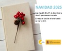 AVISO IMPORTANTE Horario especial de Navidad 2025